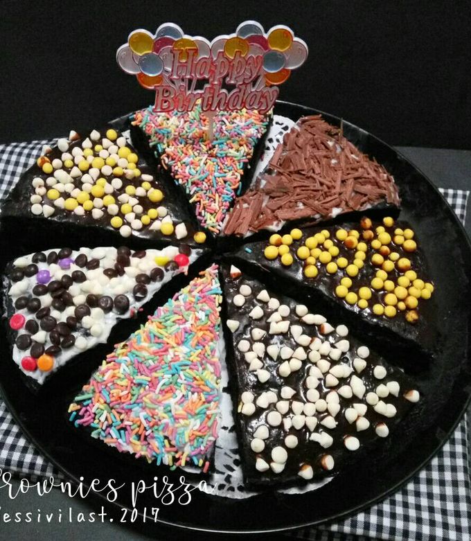 Foto resep Brownies Pizza kukus (mirip Amanda)