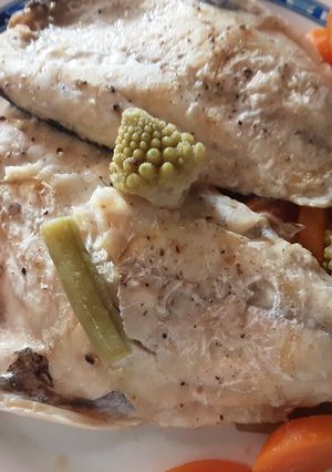 Una foto de Filete de dorada en papillote con verduras