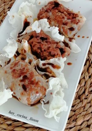 Una foto de Obleas de arroz rellenas