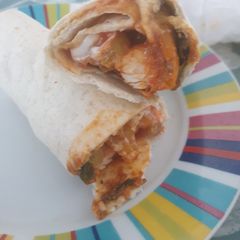 A picture of Chicken fajitas.