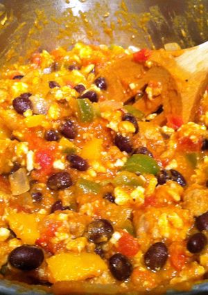 A picture of Pumpkin Turkey Chili.