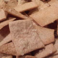 A picture of Sourdough Whole Wheat Crackers .