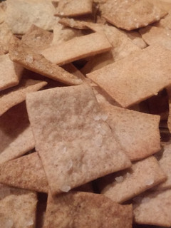 A picture of Sourdough Whole Wheat Crackers .