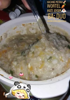 Foto resep Bubur tim 8 bulan double prohe