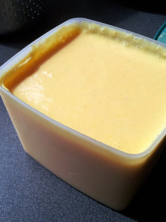 A picture of fruity soft ice cream.