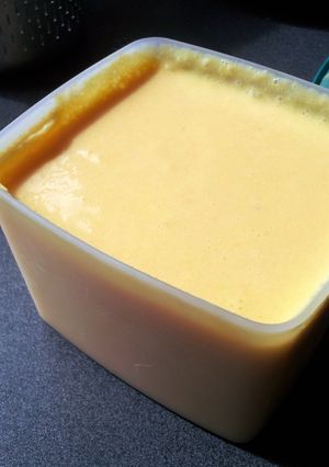 A picture of fruity soft ice cream.