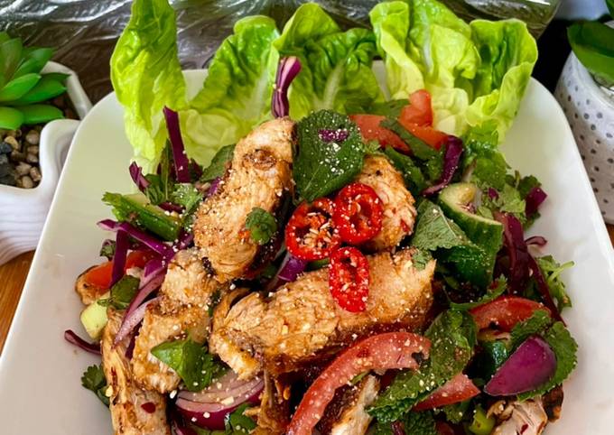 Ultimate Thai Grilled Chicken Salad Recipe