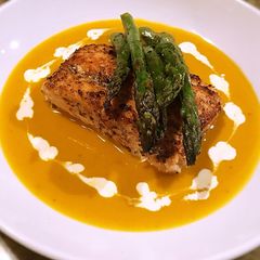 A picture of Butternut squash bisque.