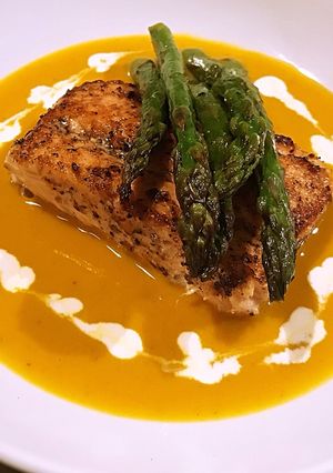 A picture of Butternut squash bisque.