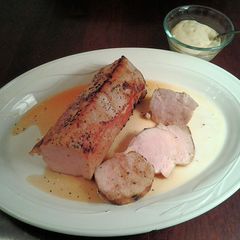 A picture of Teriyaki Pork Tenderloin, cooked Sous – Vide.