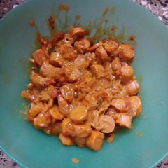 A picture of Cheese&sausage [Indian style].