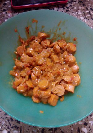 A picture of Cheese&sausage [Indian style].
