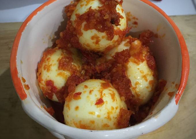 Standar Bagaimana cara bikin Telor Balado Simple dijamin sesuai selera