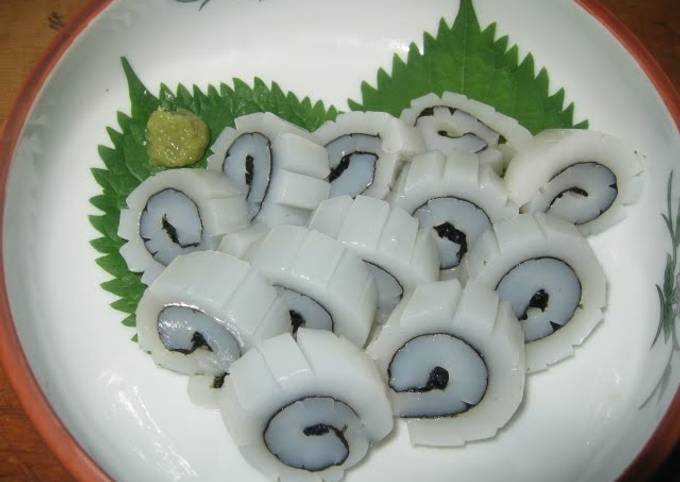 Fresh Squid Naruto-Style Rolls