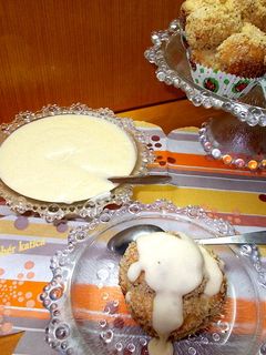 Aranygaluska - muffin vaníliasodóval recept fotója