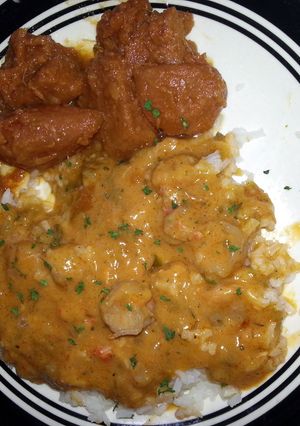 A picture of The easiest shrimp etouffee.