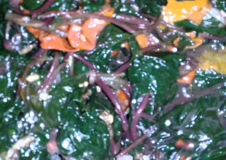 Oseng bayam merah 😁