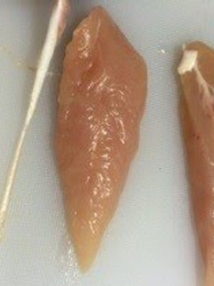 A picture of How To Easily Remove the Sinew from Chicken Tenders.