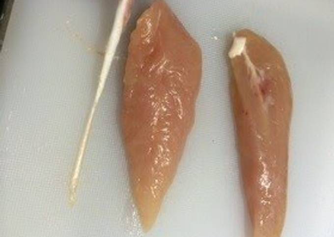 How To Easily Remove the Sinew from Chicken Tenders Recipe by cookpad.japan  - Cookpad