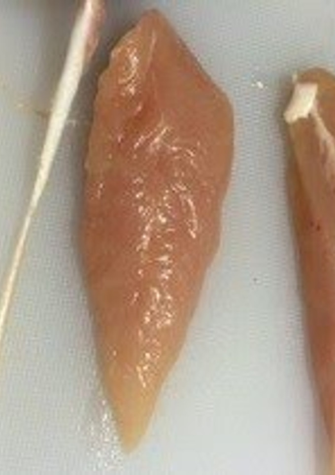 A picture of How To Easily Remove the Sinew from Chicken Tenders.