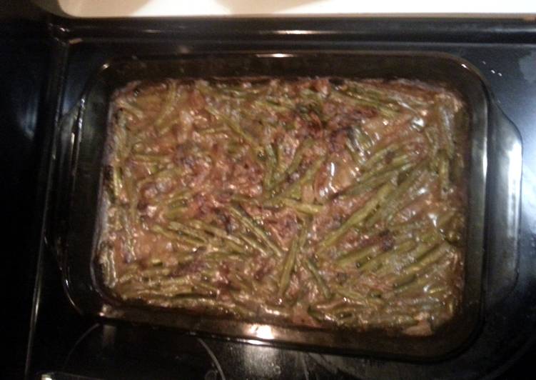 Steps to  Make Basic Green Bean Casserole Delicious