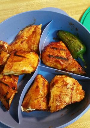 A picture of BBQ Chicken and Jalapeño.