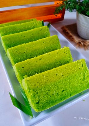Foto resep Brownis kukus pandan