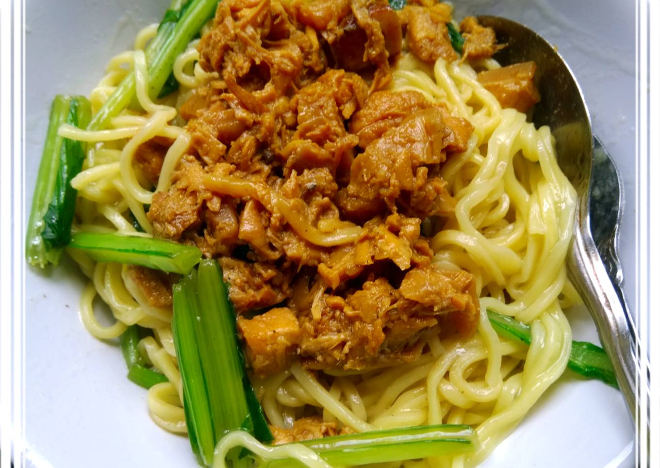 Ayam Jamur masak kecap (toping mie ayam)
