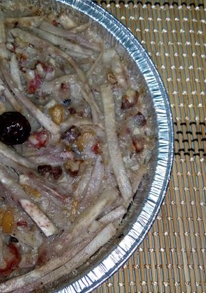 A picture of Shredded Taro Cake.