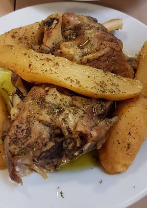 Φωτογραφία της συνταγής Αρνάκι με πατάτες στο φούρνο