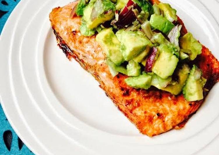 Spicy Salmon with Avocado Salsa