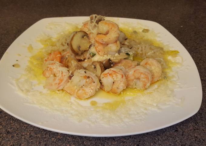 How to Make Homemade Shrimp Scampi with No Carb Gluten Free Pasta