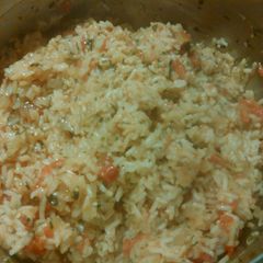 A picture of Portuguese rice.