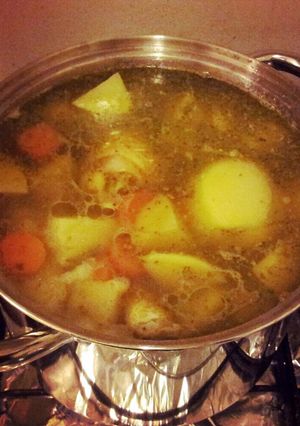 A picture of L's Homemade Chicken Soup.