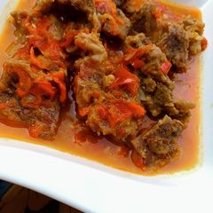 A picture of Rago meat pepper soup.