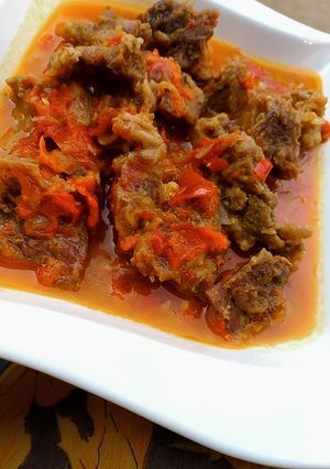 A picture of Rago meat pepper soup.