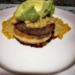 A picture of Vegan brekkie stack.