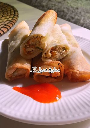صورة لوصفة سبرنغ رول الدجاج 🥢
