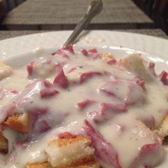 A picture of Chipped Beef On Toast.