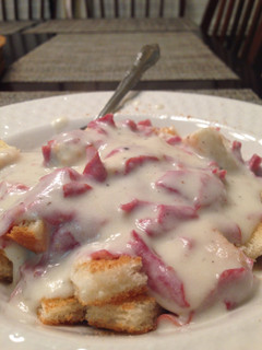 A picture of Chipped Beef On Toast.
