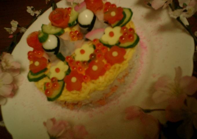 Easiest Way to Prepare Favorite Hina Matsuri Sushi Cake