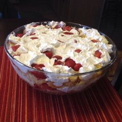 A picture of Southern Strawberry Punch Bowl Cake.