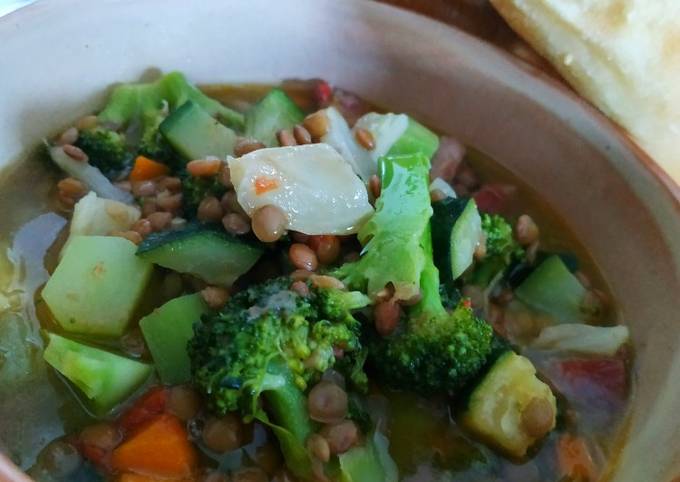 Ricetta di Fatto in casa super veloce Zuppa Tutta salute