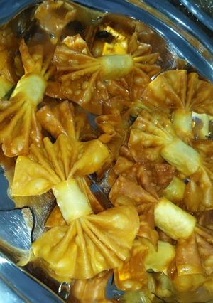 صورة لوصفة شرايط بعجينه سمبوسه