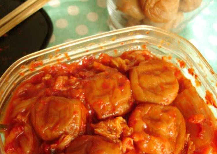 Recipe of Super Quick Homemade Energy for the Day * Umeboshi Kimchi