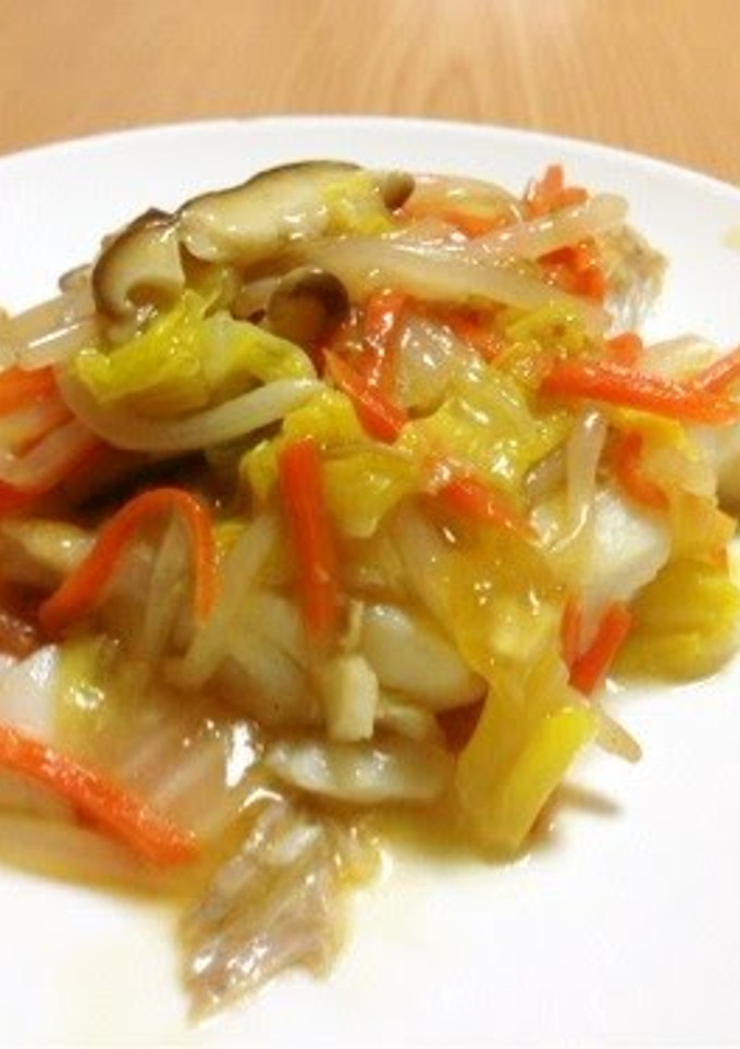 A picture of ☆ Easy ☆ Cod and Vegetables in Ankake Sauce.