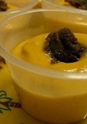 A picture of Light and Airy Kabocha Squash Pudding.