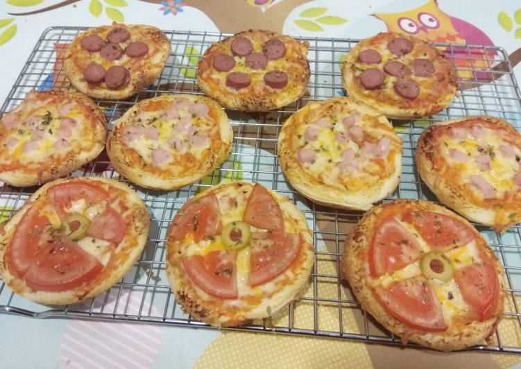 Mini-pizzas con pan de molde