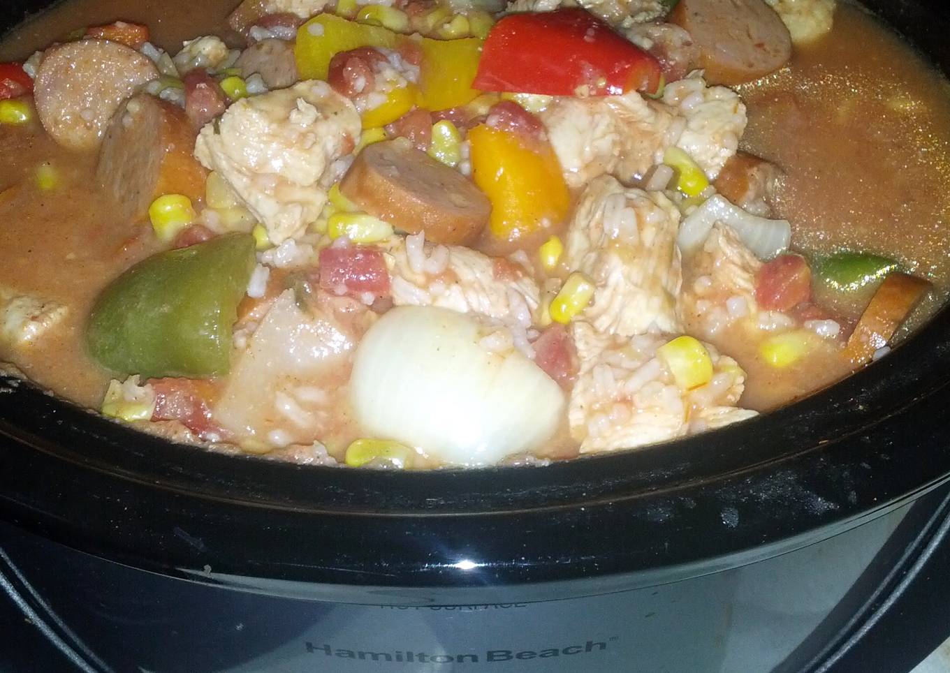 LOW CALORIE Chicken sausage & chicken gumbo