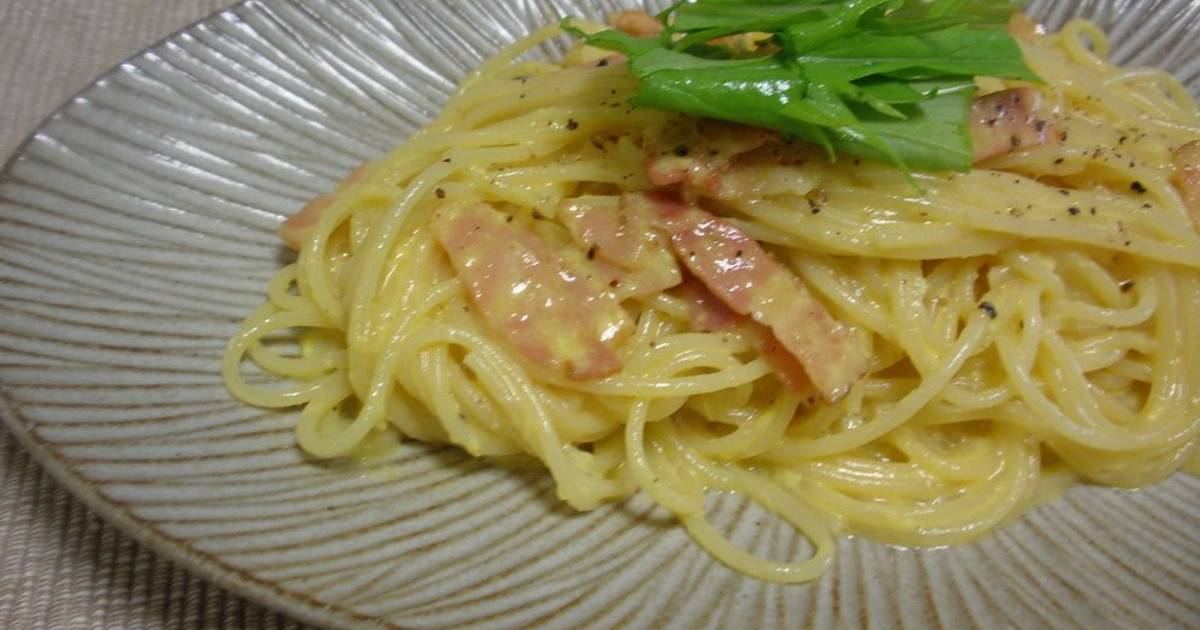 Coffee Creamer Pasta Carbonara Recipe by  - Cookpad